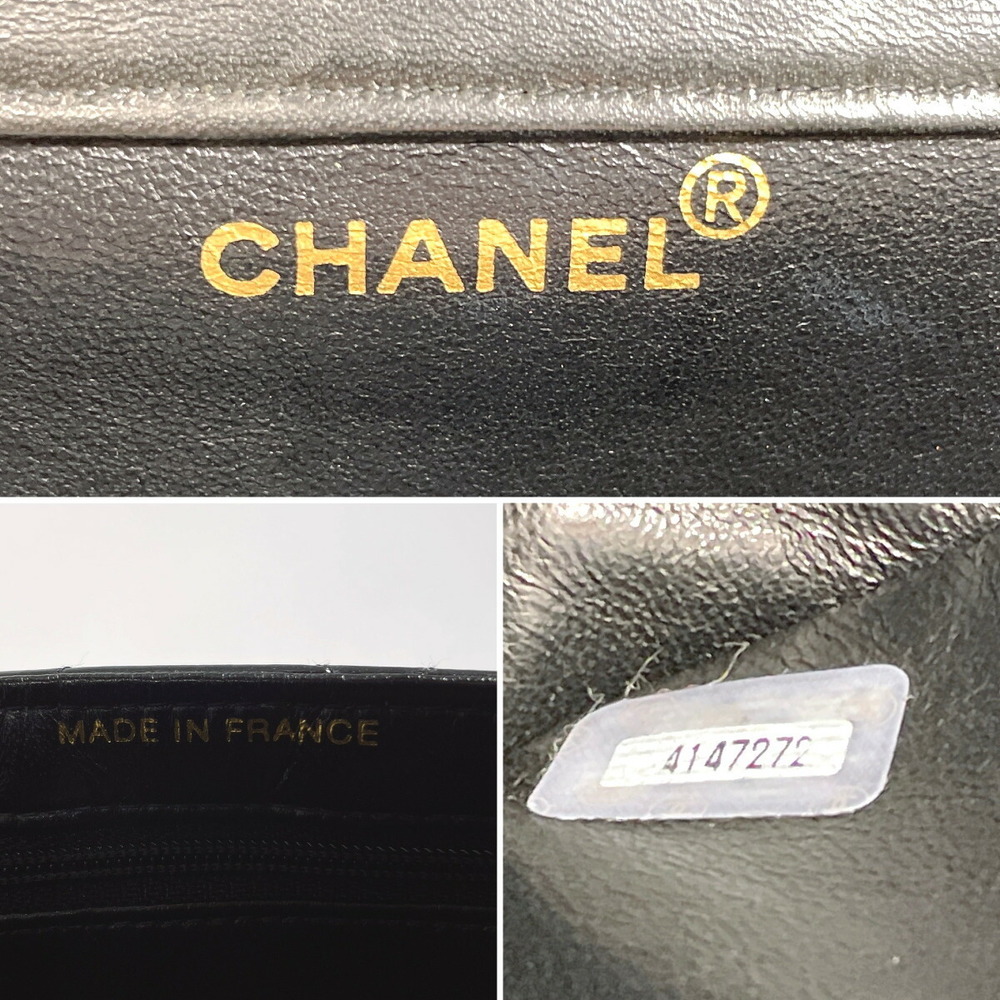 CHANEL Matelasse Chain Shoulder Bag Patent Leather Black - Picture 11 of 12